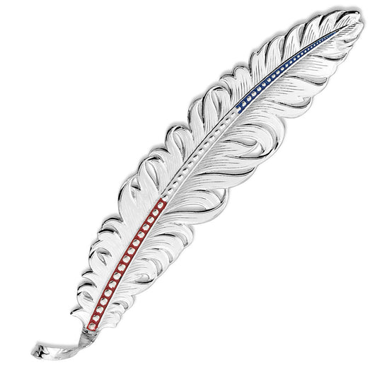 Montana Silversmiths Red, White & Blue Hat Feather