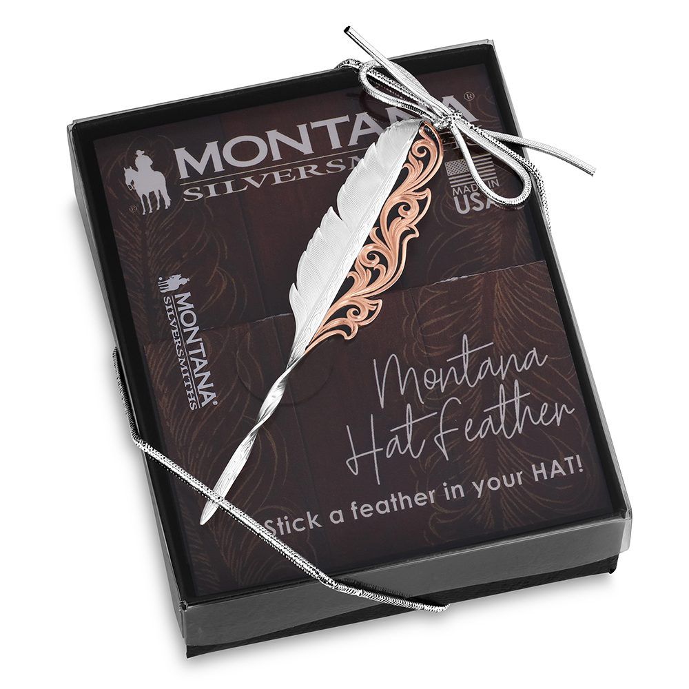 Montana Silversmiths Alpine Night Feather Hat Pick