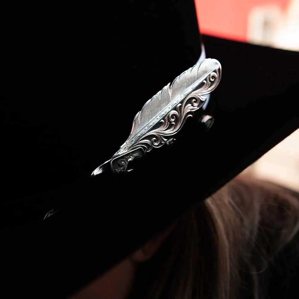 Montana Silversmiths Alpine Night Feather Hat Pick