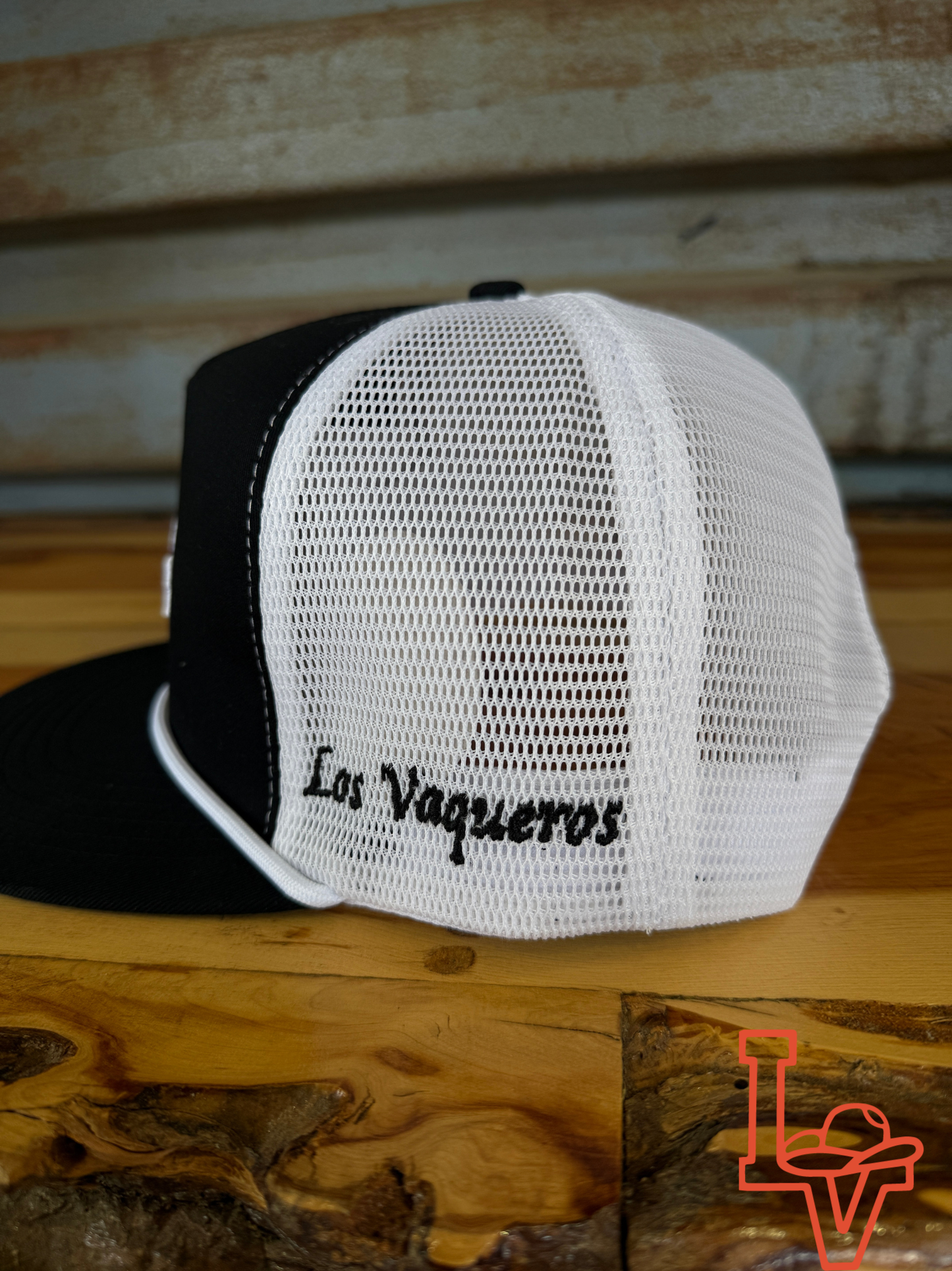 Los Vaqueros LV Rope Sombrerito Snapback Black/White