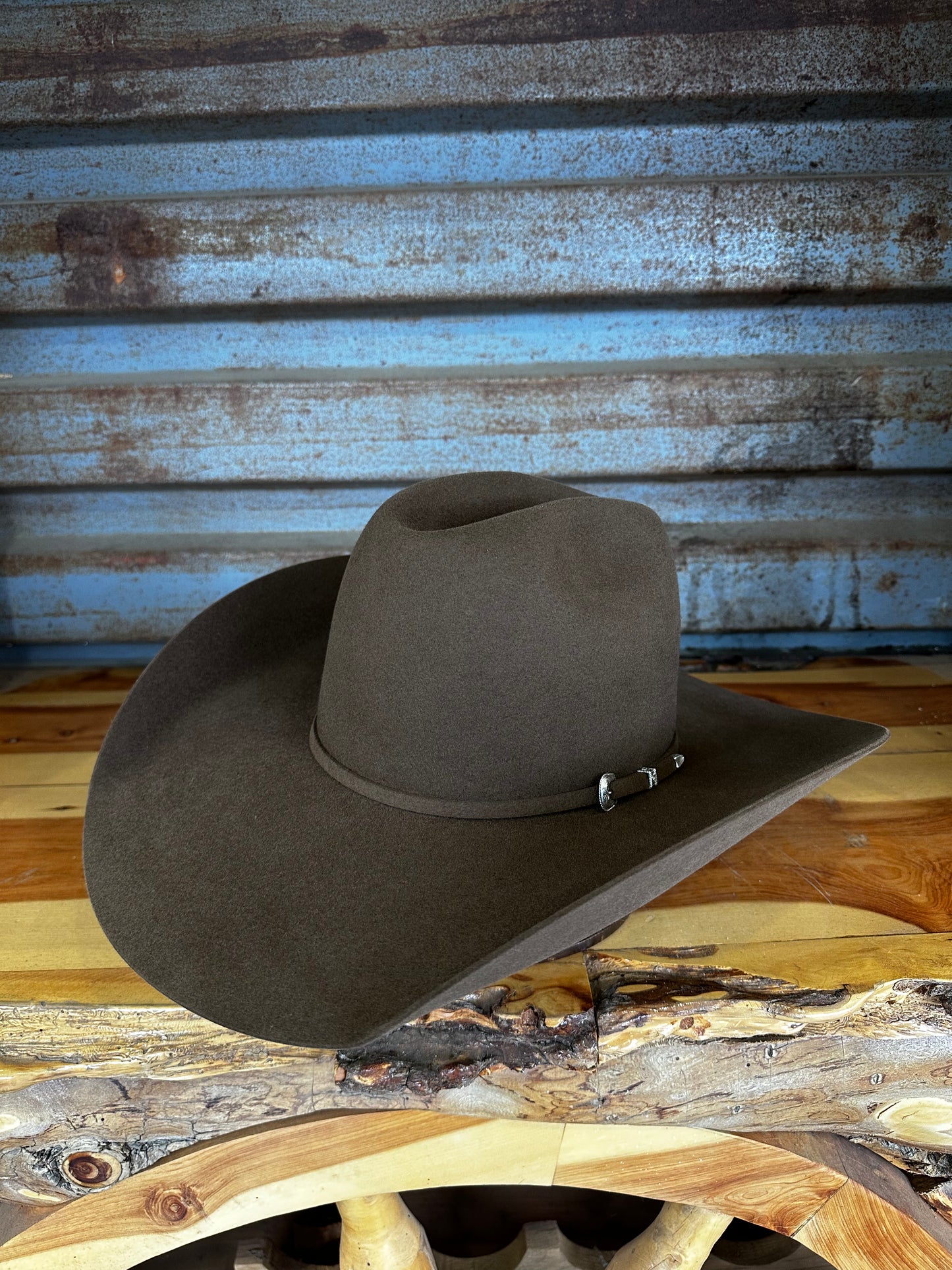 Tacchino 20X Beaver Fur Felt Hat 6" Regular Crown 4.5" Brim Mocha