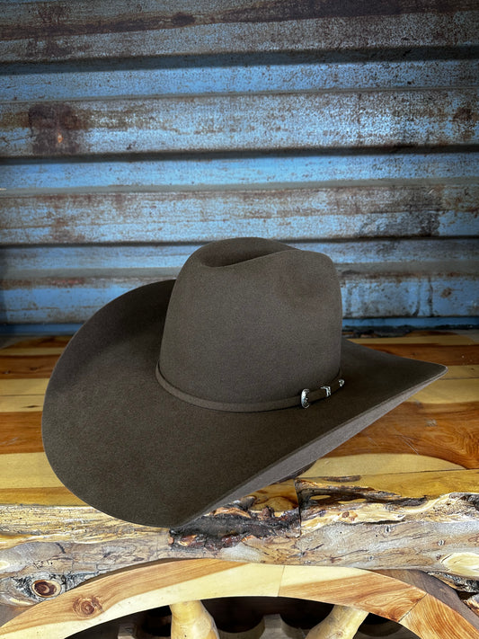 Tacchino 20X Beaver Fur Felt Hat 6" Regular Crown 4.5" Brim Mocha