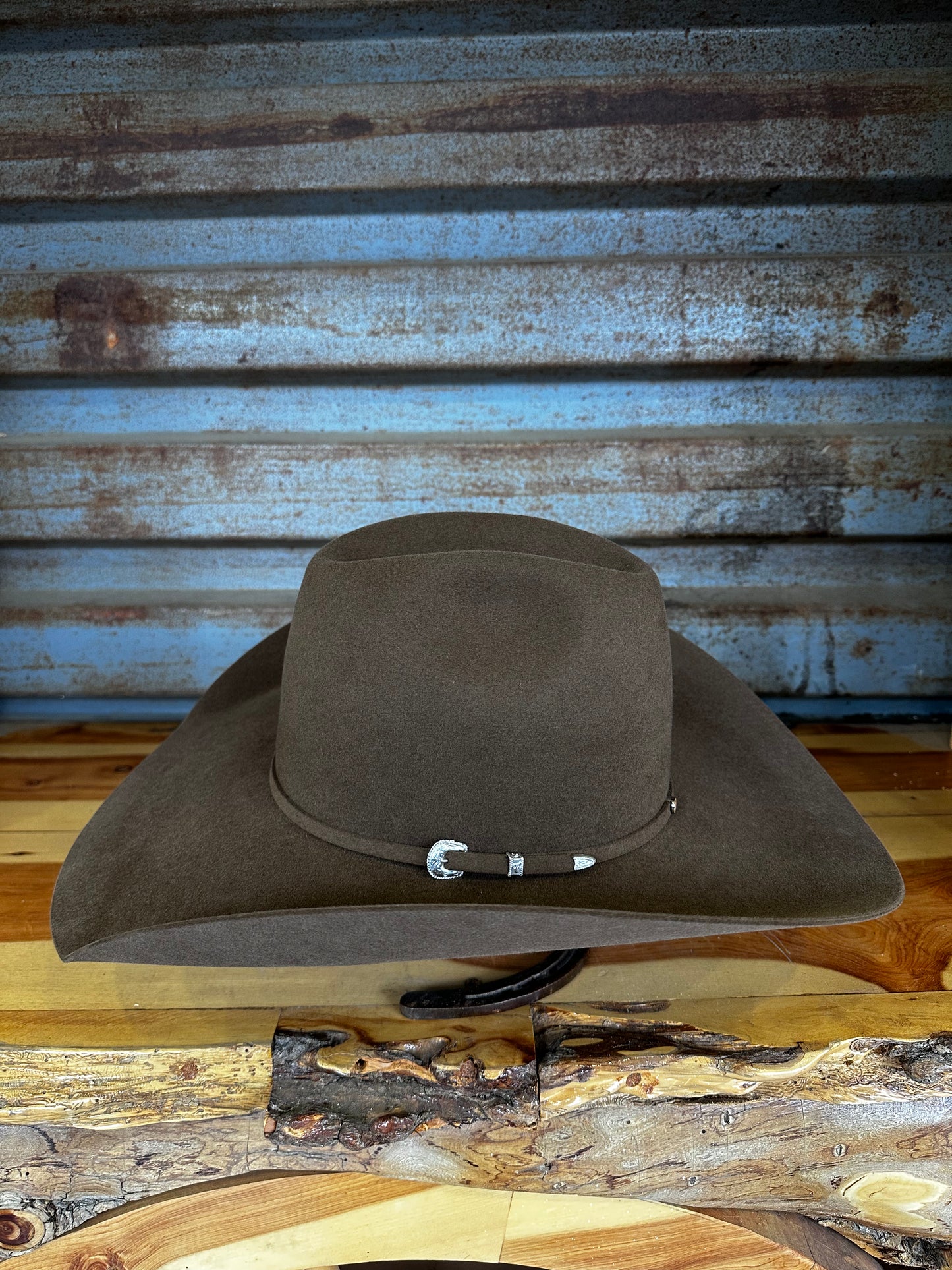 Tacchino 20X Beaver Fur Felt Hat 6" Regular Crown 4.5" Brim Mocha