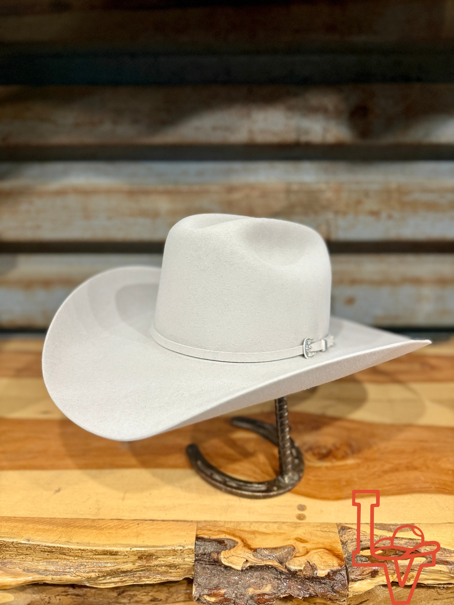 Stetson Skyline 6x Cowboy Felt Hat Regular Crown Silver Grey – Los