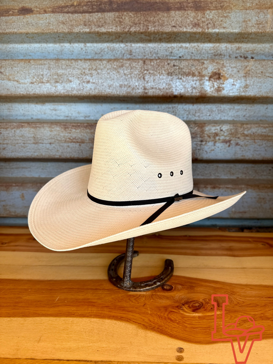 Resistol 10x Quarter Horse QH60 Cowboy Hat Straw Hat Natural