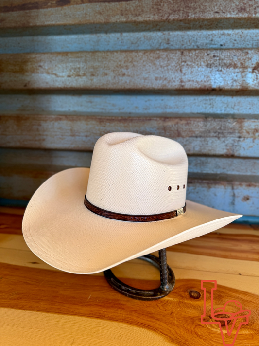 Resistol 10x Metcalf Eyelets Cowboy Hat Straw Hat Natural