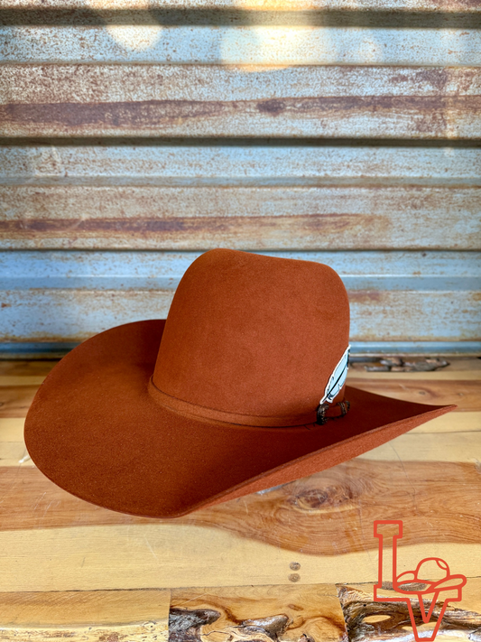 Resistol 30x Rusty Spur Cowboy Fur Felt Hat Rust