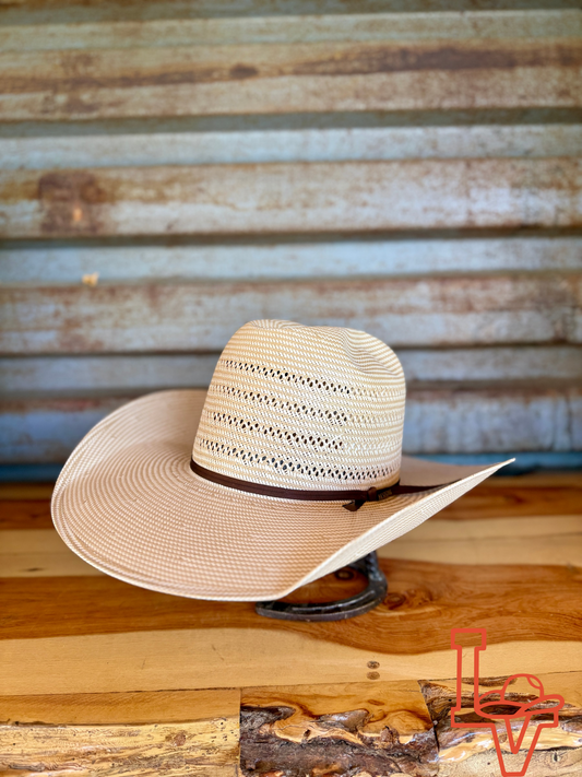 Resistol 20X 4 Corners Cowboy Hat Straw Hat Regular Crown Natural/Tan