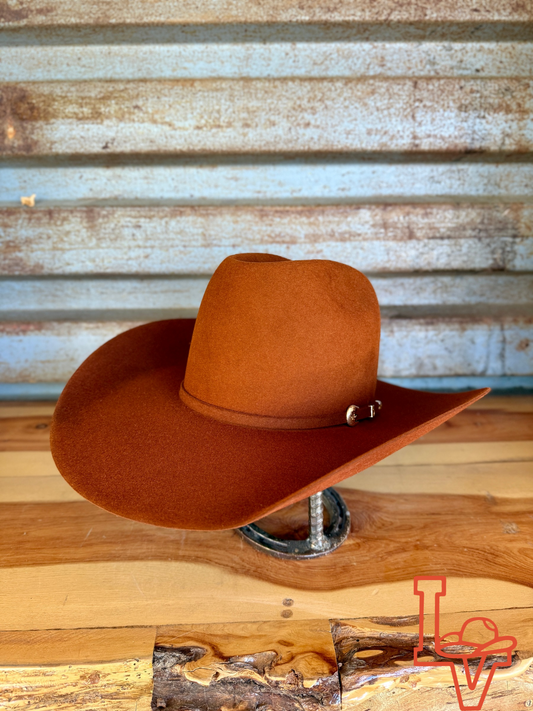 Resistol 6x Midnight Cowboy Hat Fur Felt Hat Rust