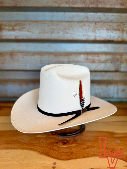 Laredo Straw Hat Telar Tall Crown 100X El Sinaloa White