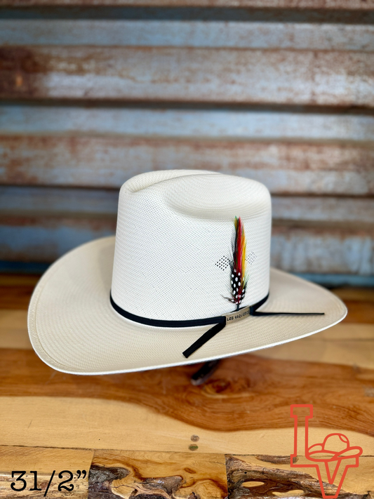 Los Vaqueros Fine Straw Hat Tall Crown 200X El Viejon White Estilo Sinaloa