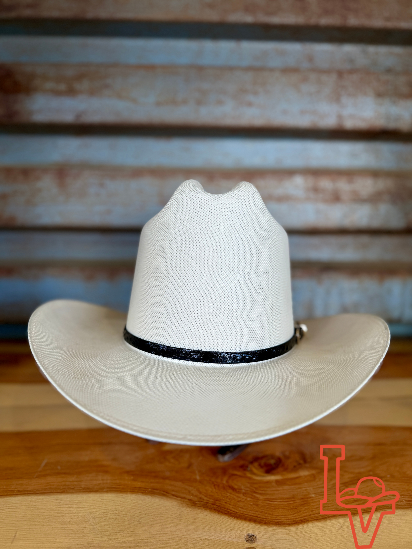 Los Vaqueros Fine Straw Hat Tall Crown 1,000X Al Millon White Estilo Sinaloa