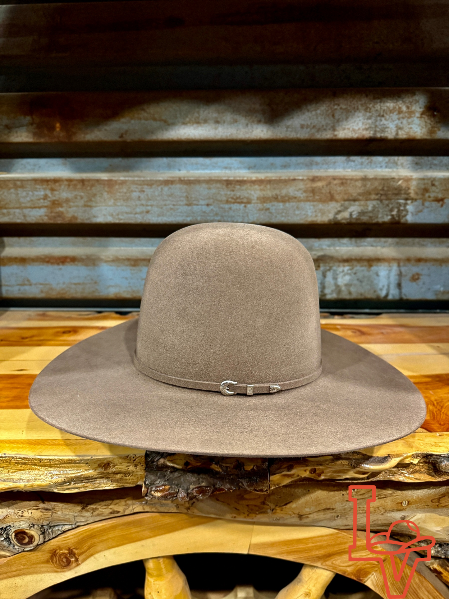Rodeo King 10X Beaver Felt Hat Regular Crown Tan Belly