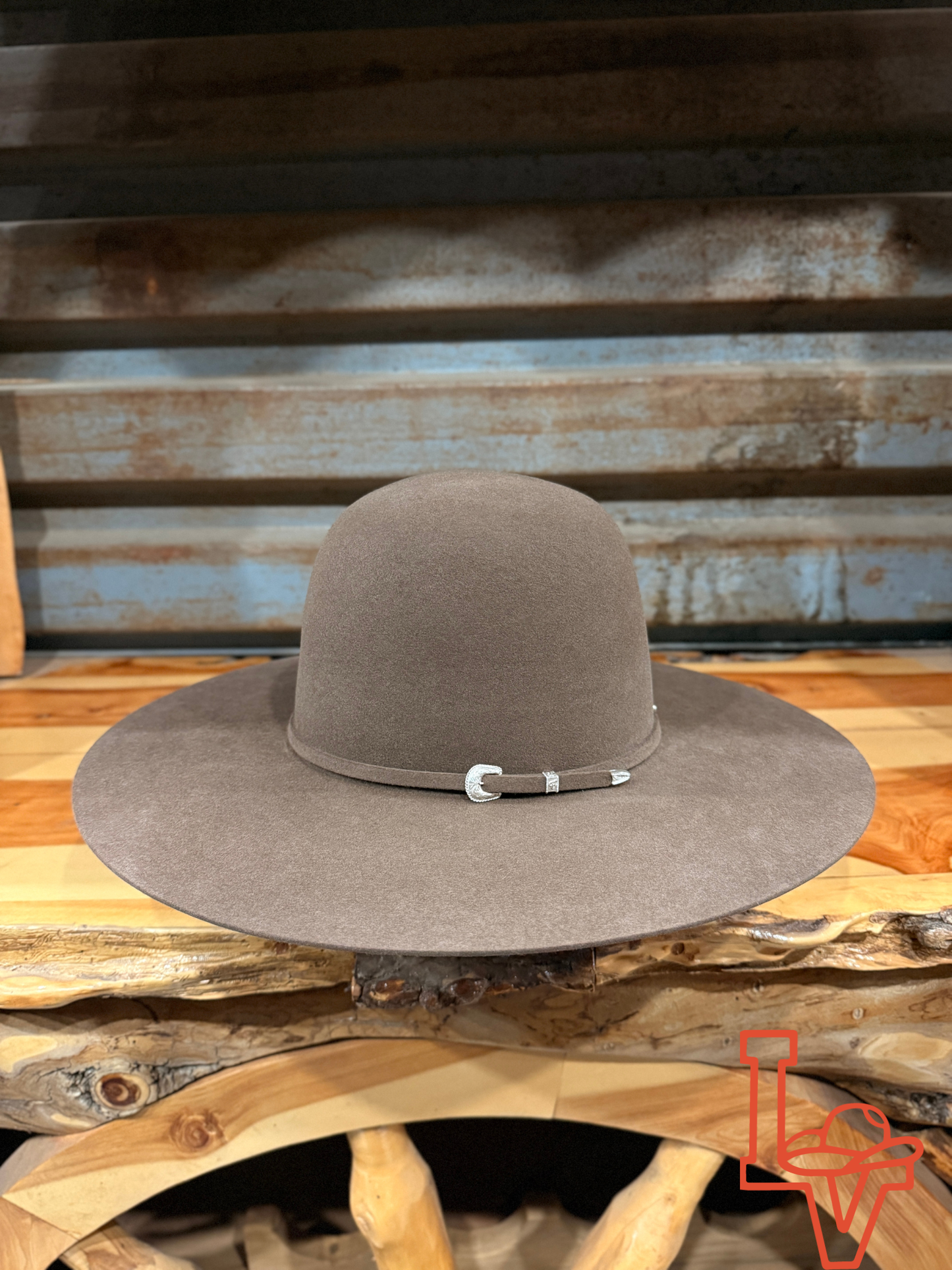 Tacchino 10X Beaver Fur Felt Hat 6" Regular Crown 4.25" Brim Mocha