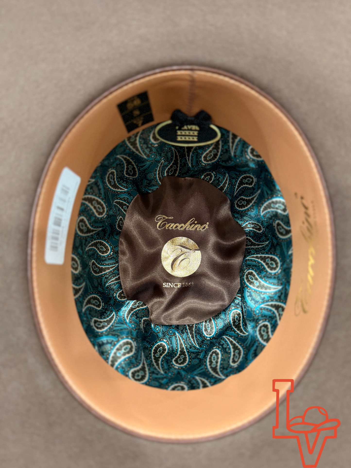 Tacchino 10X Beaver Fur Felt Hat 6" Regular Crown 4.25" Brim Mocha