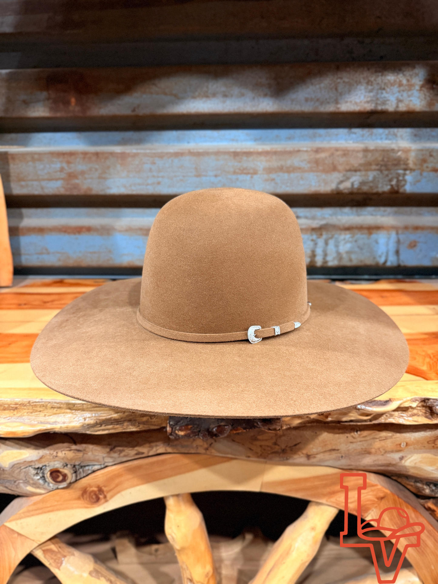 Tacchino 10X Beaver Fur Felt Hat 6" Regular Crown 4.25" Brim Whisky