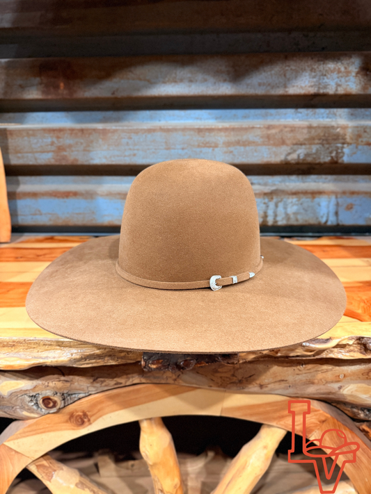 Tacchino 10X Beaver Fur Felt Hat 6" Regular Crown 4.25" Brim Whisky