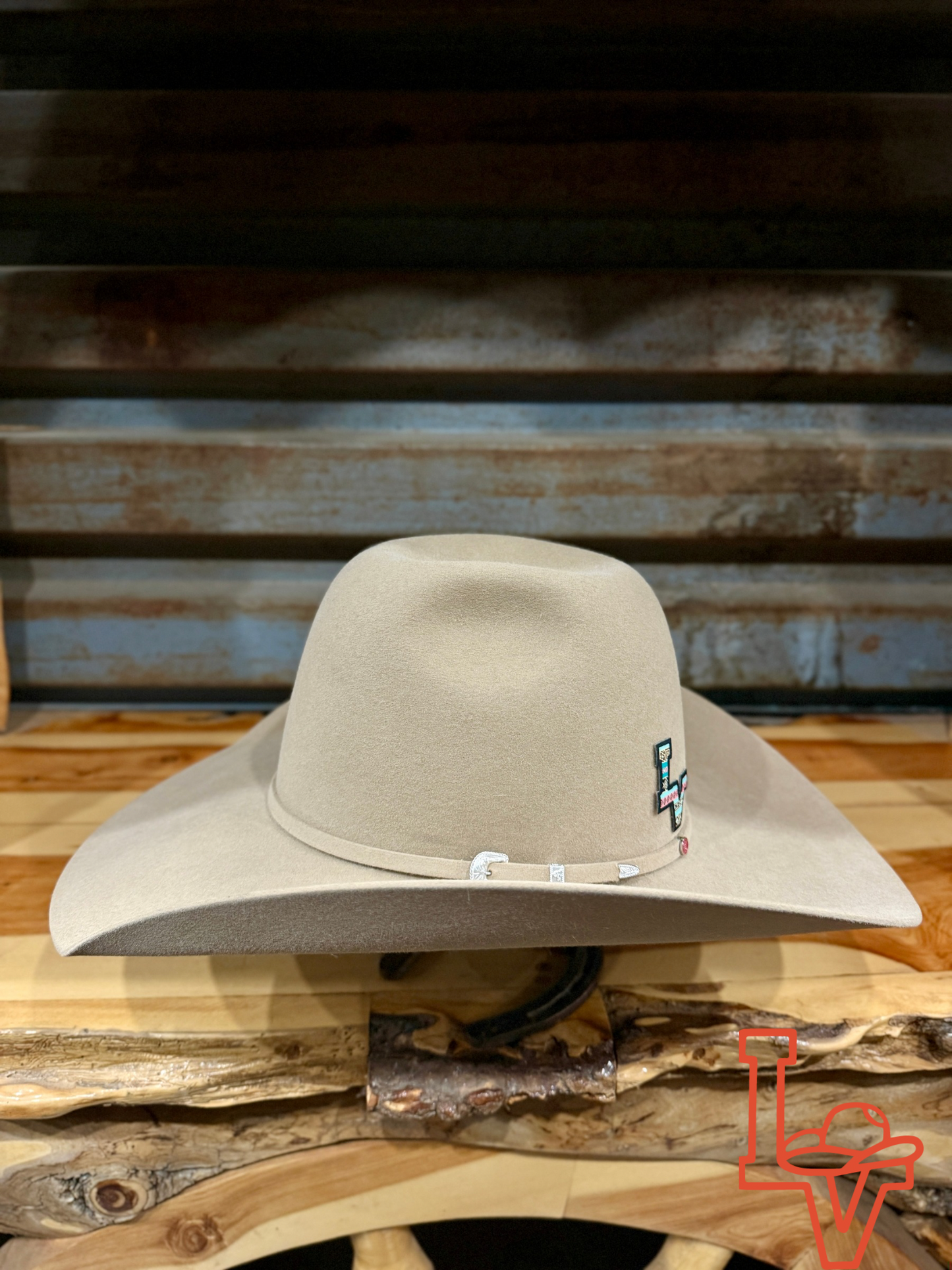 Tacchino 10X Beaver Fur Felt Hat 6" Regular Crown 4.25" Brim Sand