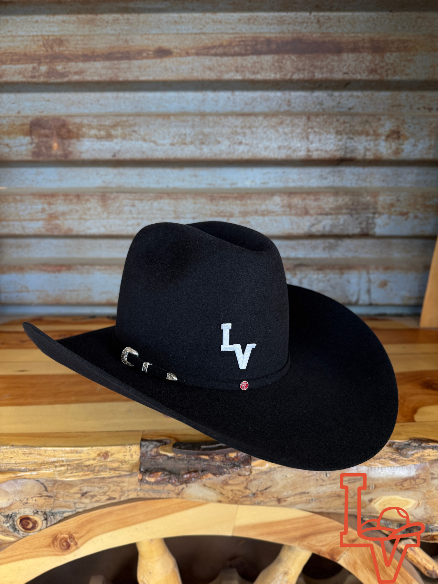 Tacchino 10X Beaver Fur Felt Hat 6" Regular Crown 4.25" Brim Black