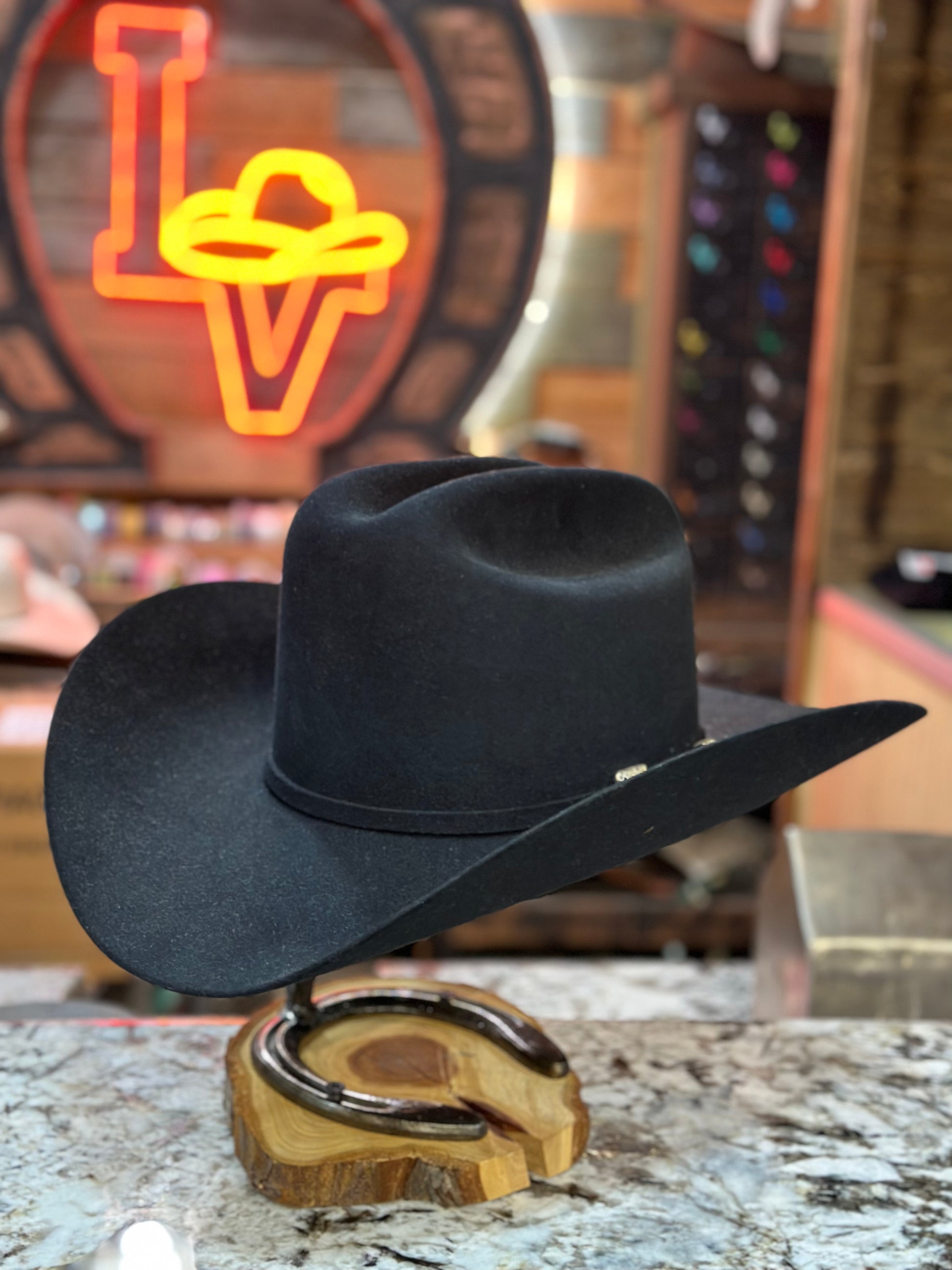 Stetson 6x Monarca Cowboy Felt Hat Black – Los Vaqueros Western Wear