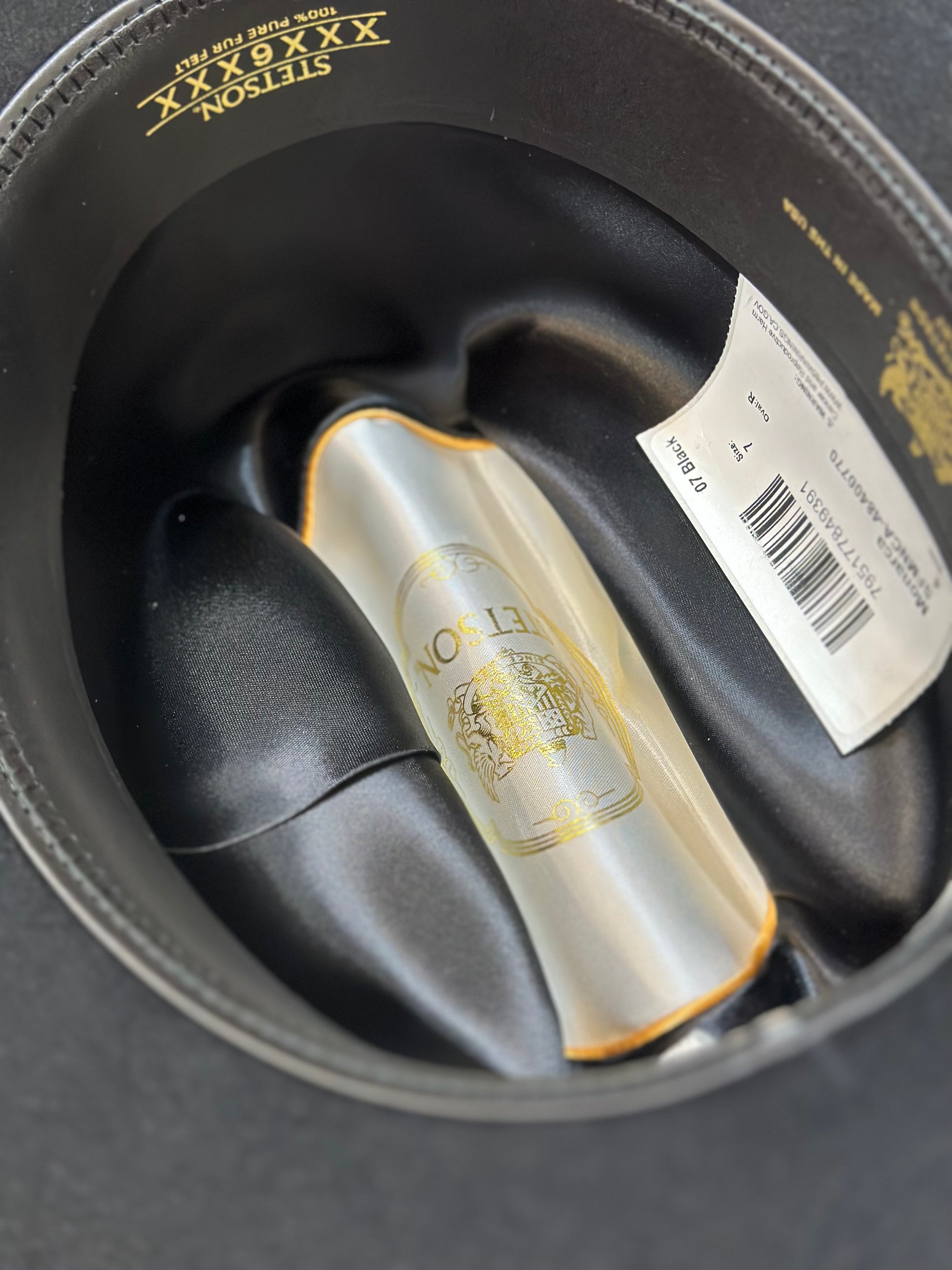 Stetson 6x Monarca Cowboy Felt Hat Black Los Vaqueros Western Wear