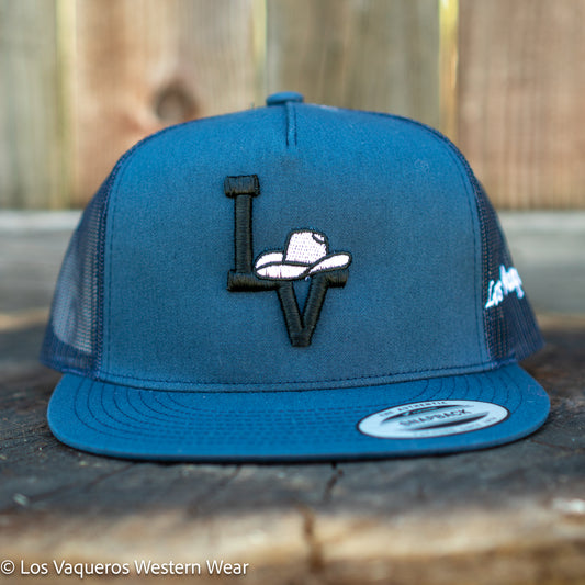 Los Vaqueros Sombrerito LV Logo Snapback Navy