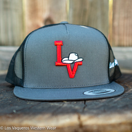 Los Vaqueros Sombrerito LV Logo Snapback Grey/Black