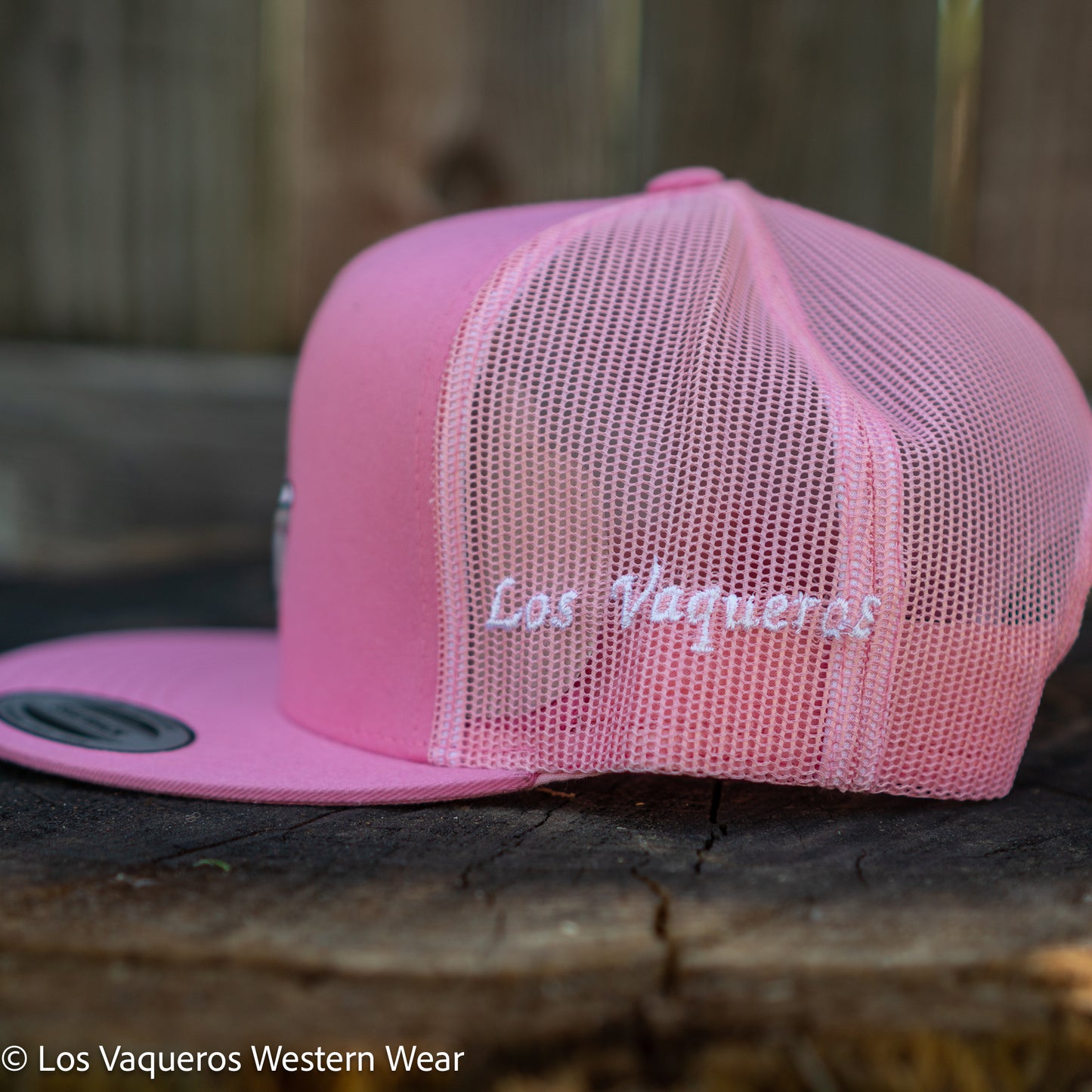 Los Vaqueros Sombrerito LV Logo Snapback Pink
