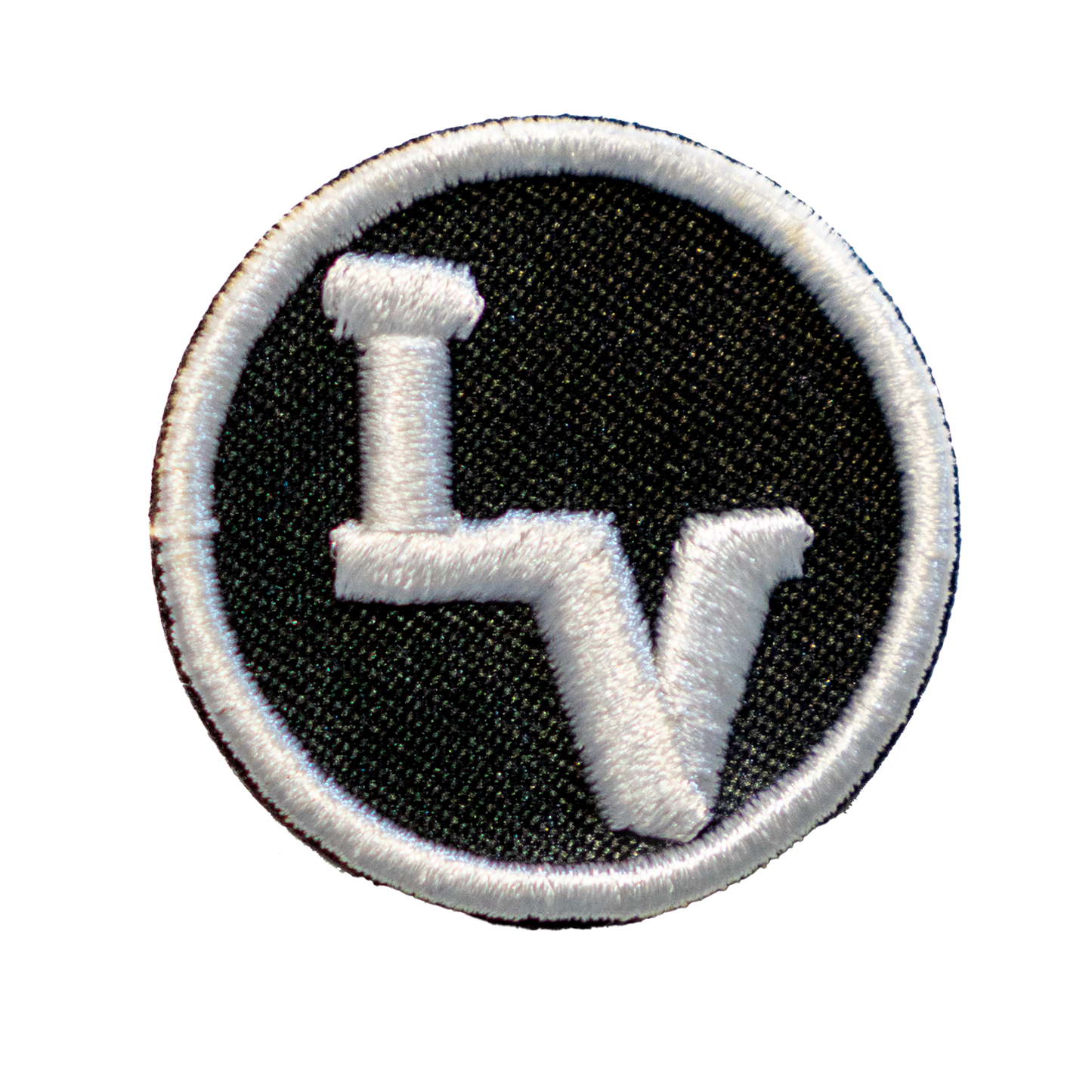 Los Vaqueros LV Circle Patch White