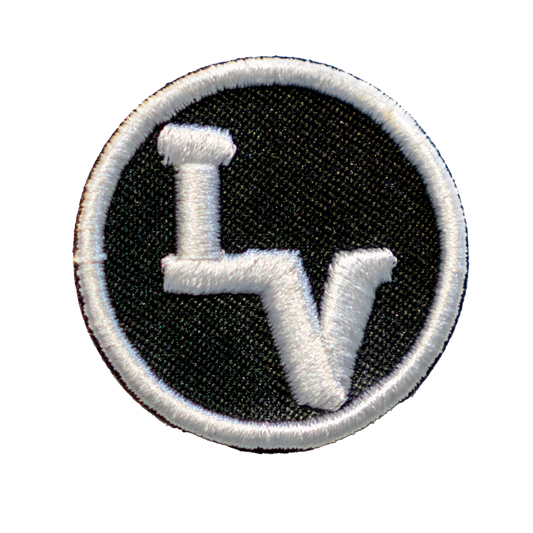 Los Vaqueros LV Circle Patch White