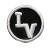 Los Vaqueros LV Circle Patch White