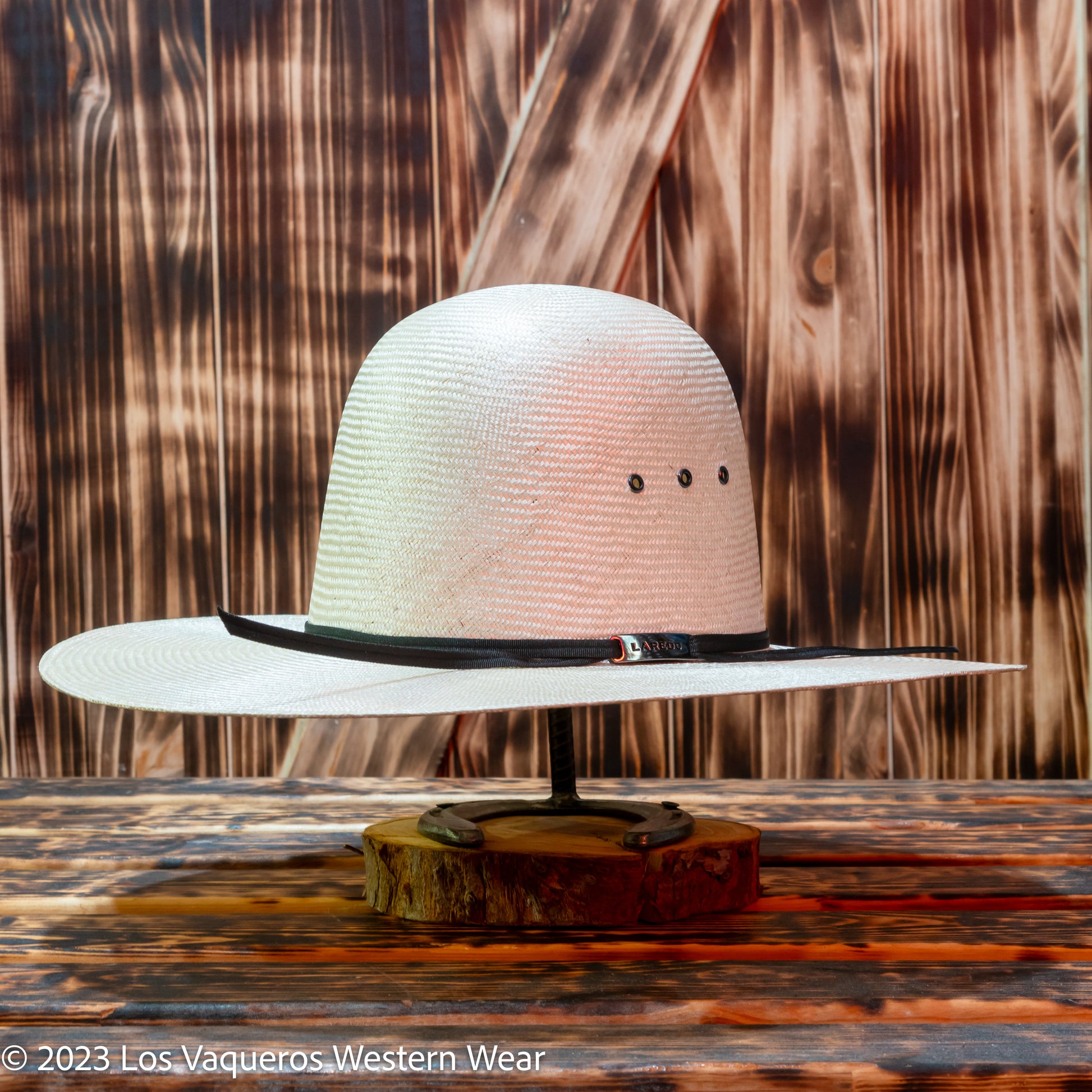 Laredo Straw Hat Regular Crown Panama Wes Tan TAN 7/8