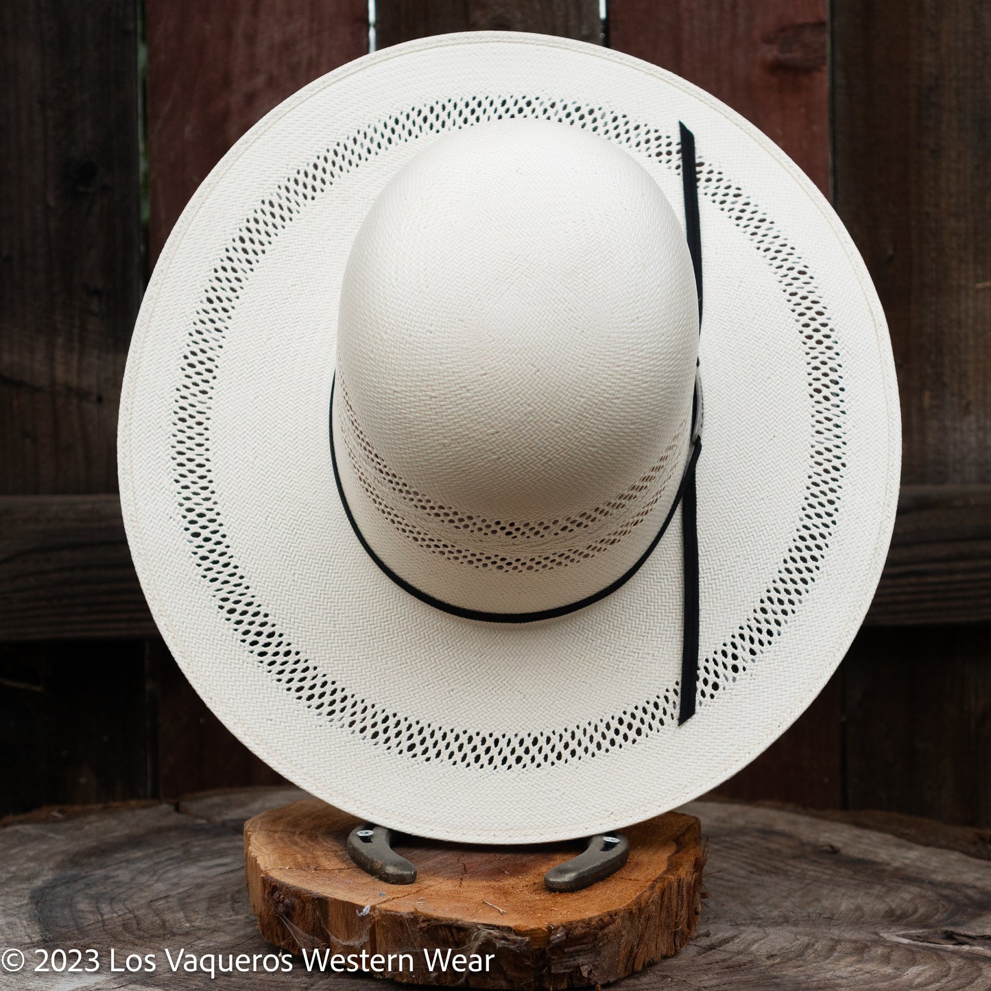 Laredo Straw Hat Tall Crown Snow Drift White