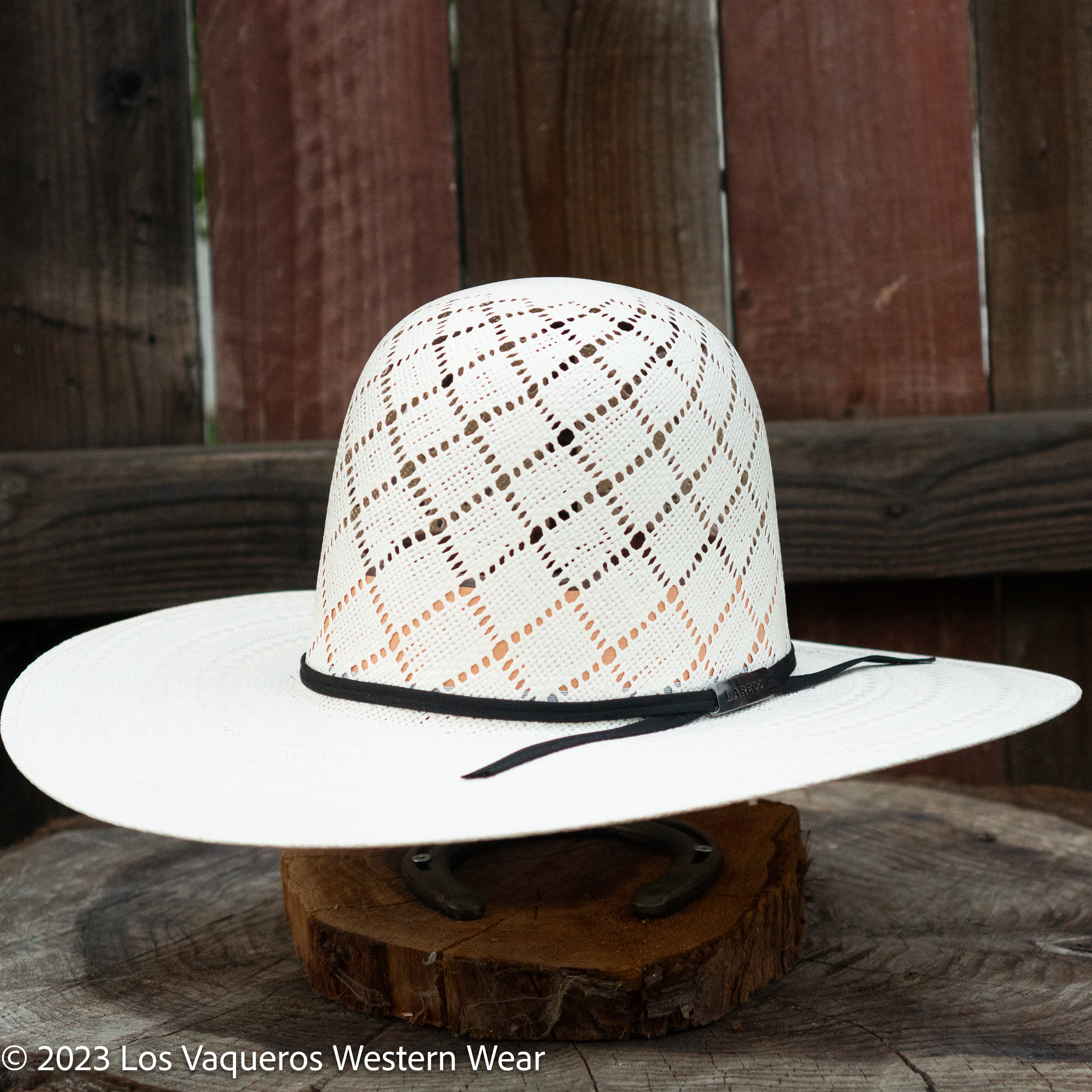 Laredo Straw Hat Regular Patchwork White – Los Vaqueros Western Wear