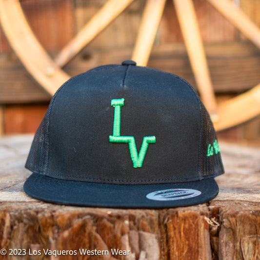 Los Vaqueros LV Logo Snapback Black