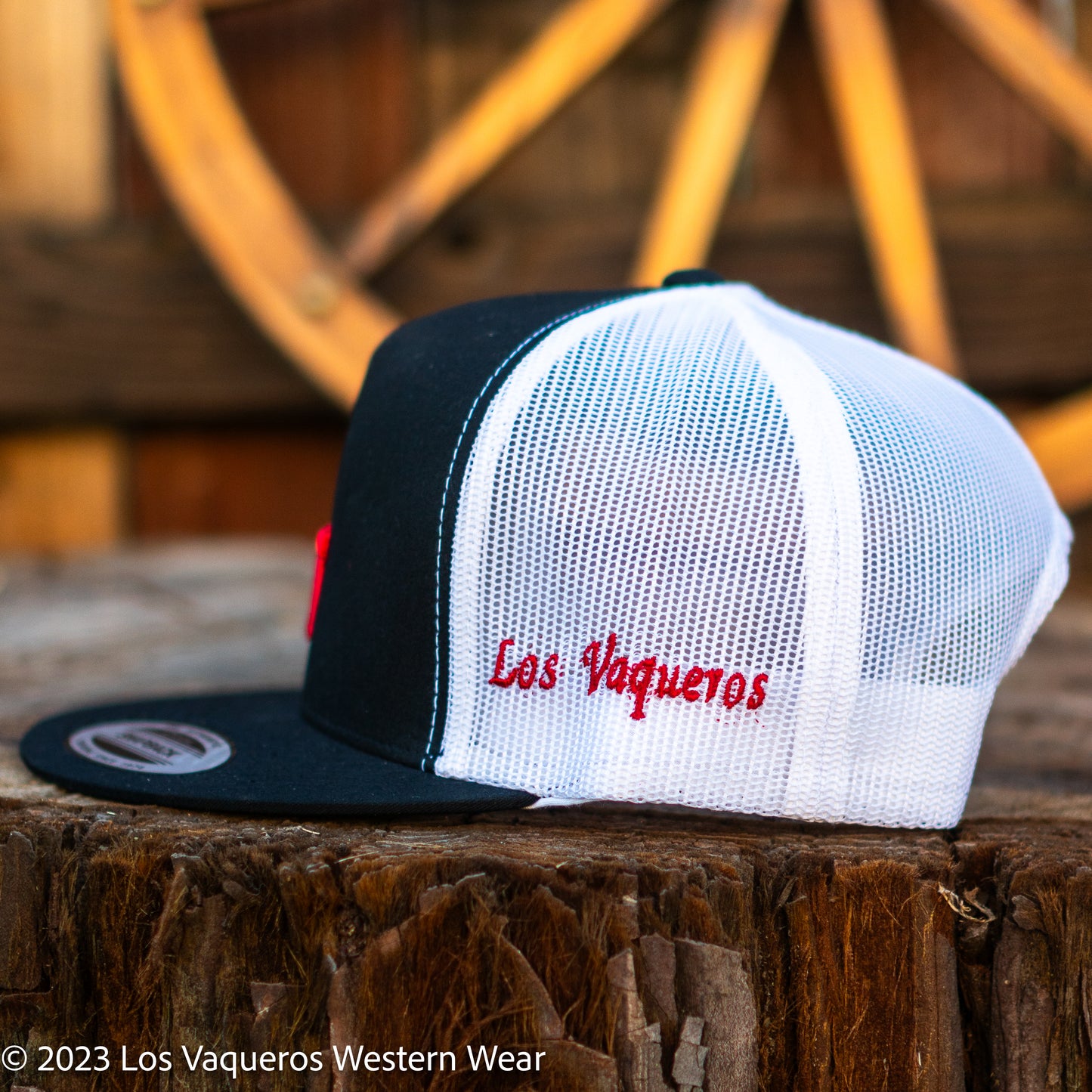 Los Vaqueros LV Logo Snapback Black/White