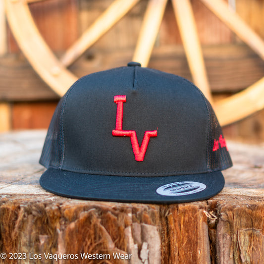 Los Vaqueros LV Logo Snapback Black