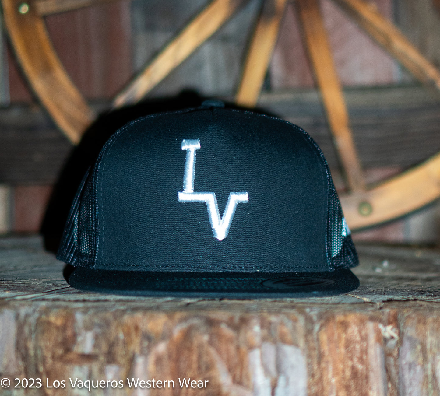 Los Vaqueros LV Logo Snapback Black