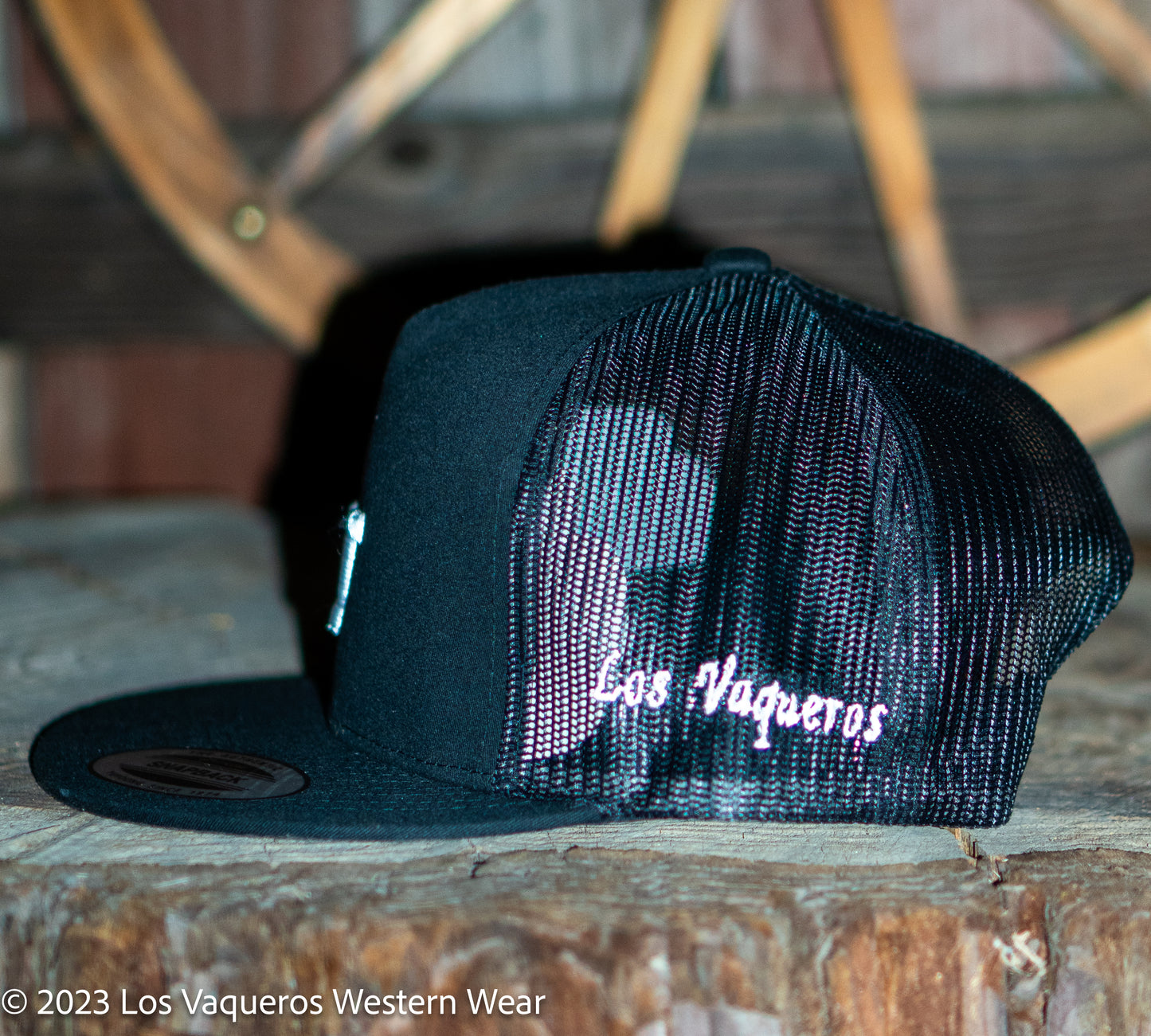 Los Vaqueros LV Logo Snapback Black