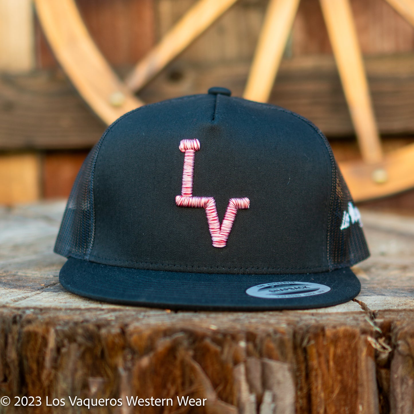 Los Vaqueros LV Logo Snapback Black