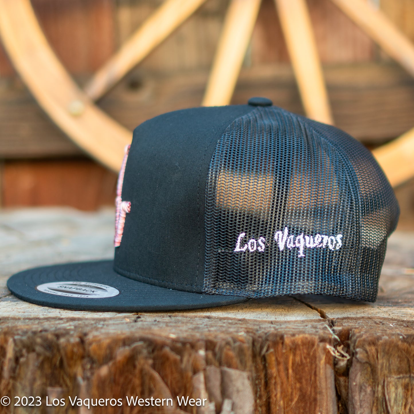 Los Vaqueros LV Logo Snapback Black