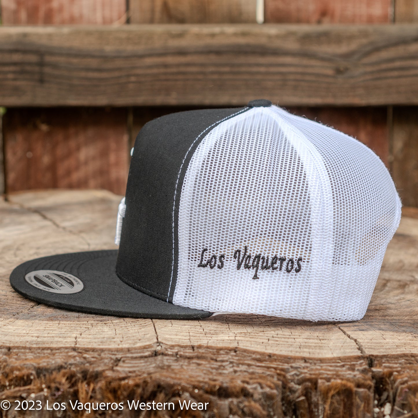 Los Vaqueros LV Logo Snapback Black/White