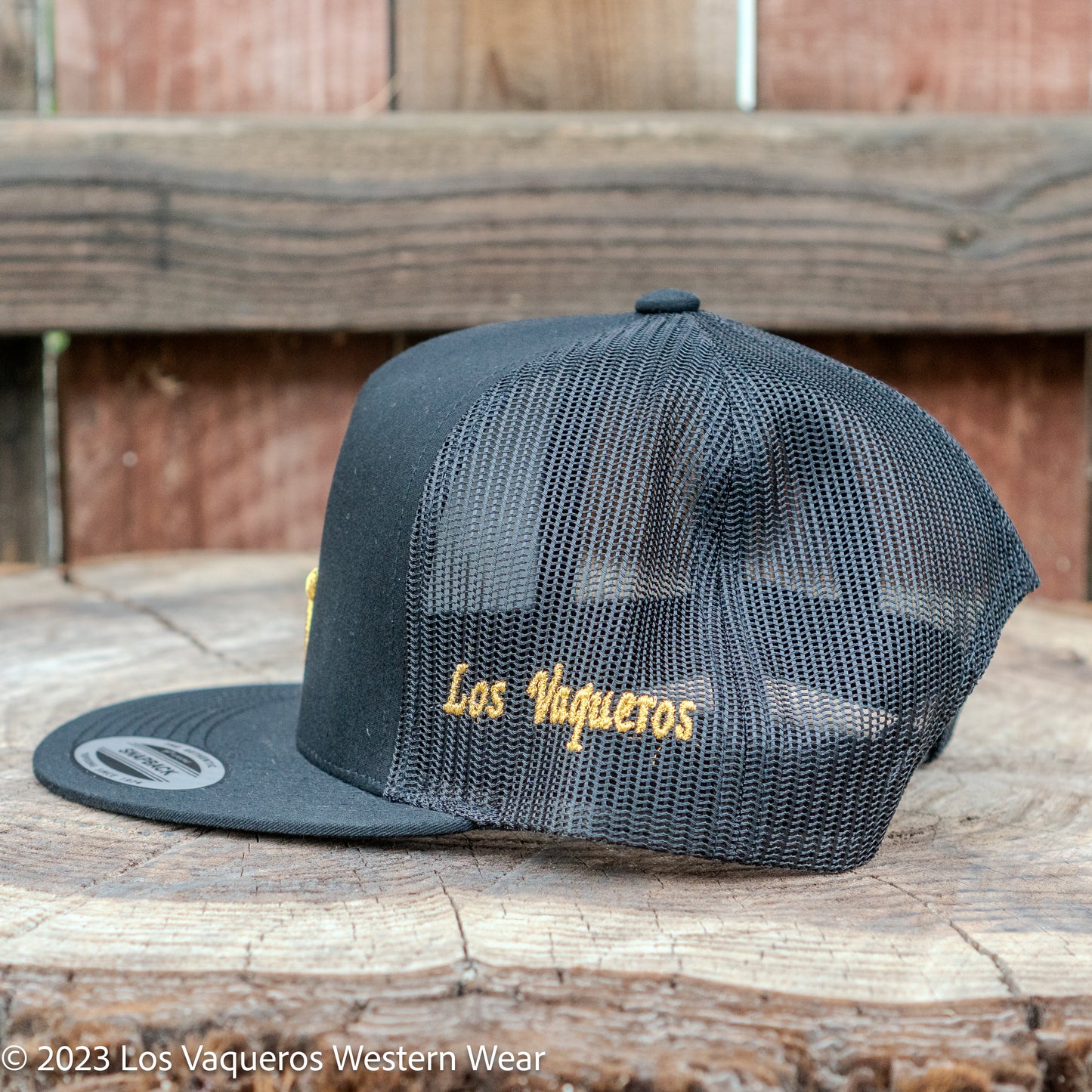 Los Vaqueros LV Logo Snapback Black