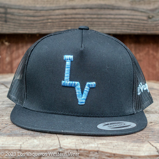 Los Vaqueros LV Logo Snapback Black
