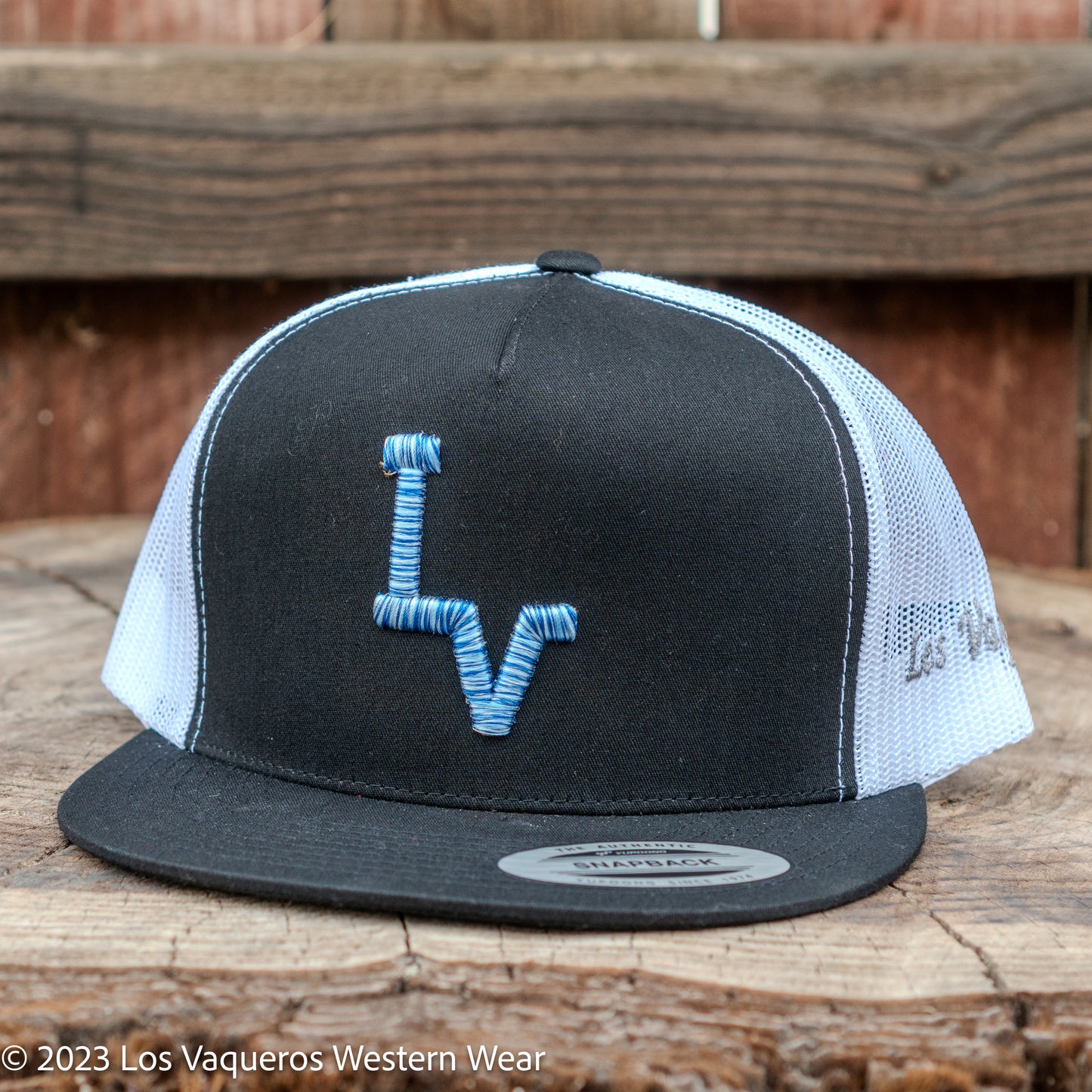 Los Vaqueros LV Logo Snapback Black/White