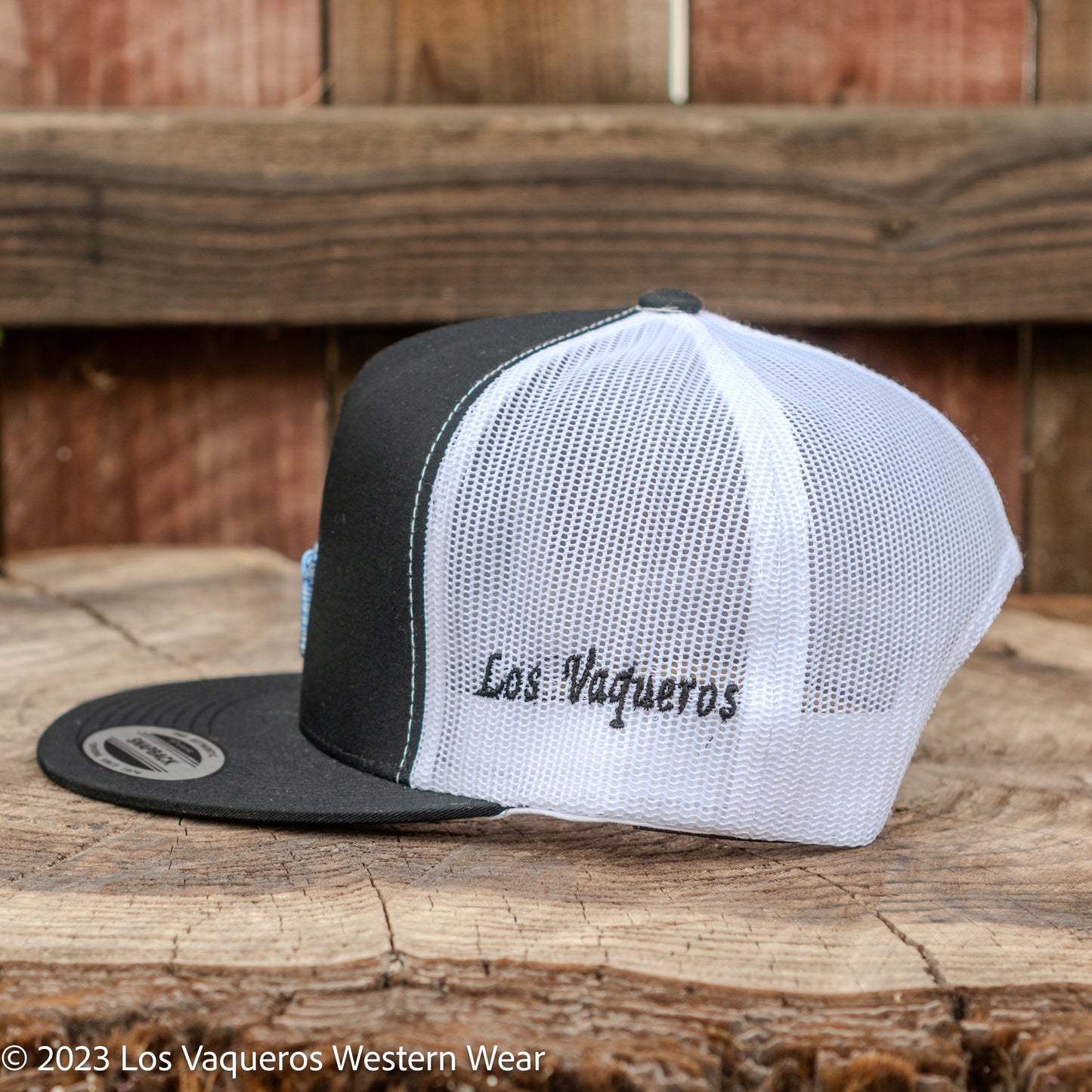 Los Vaqueros LV Logo Snapback Black/White