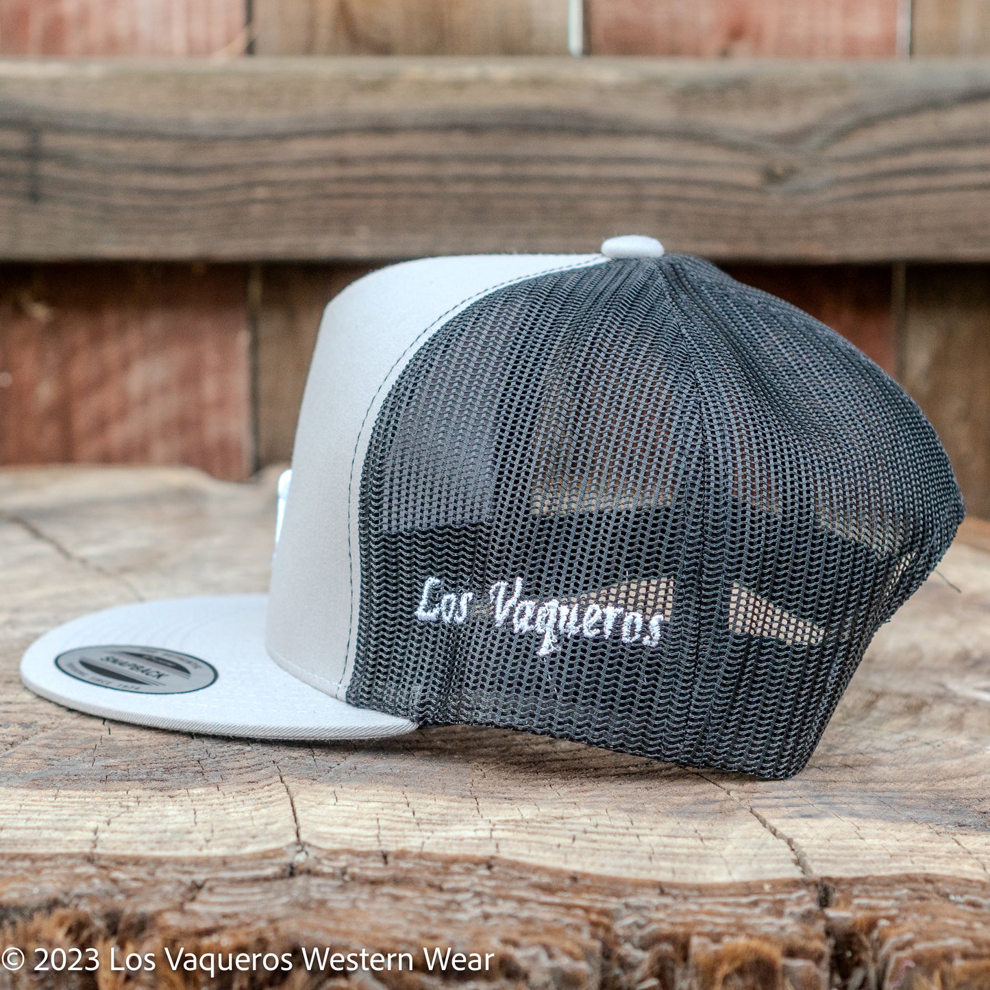 Los Vaqueros LV Logo Snapback Light Grey/Black