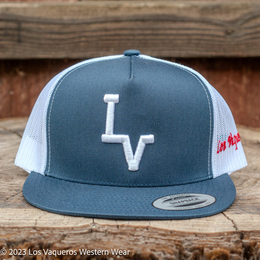 Los Vaqueros LV Logo Snapback Navy/White