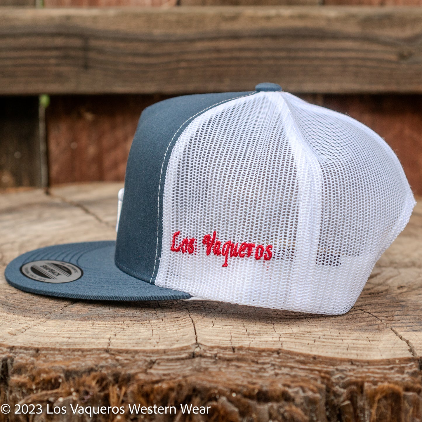 Los Vaqueros LV Logo Snapback Navy/White