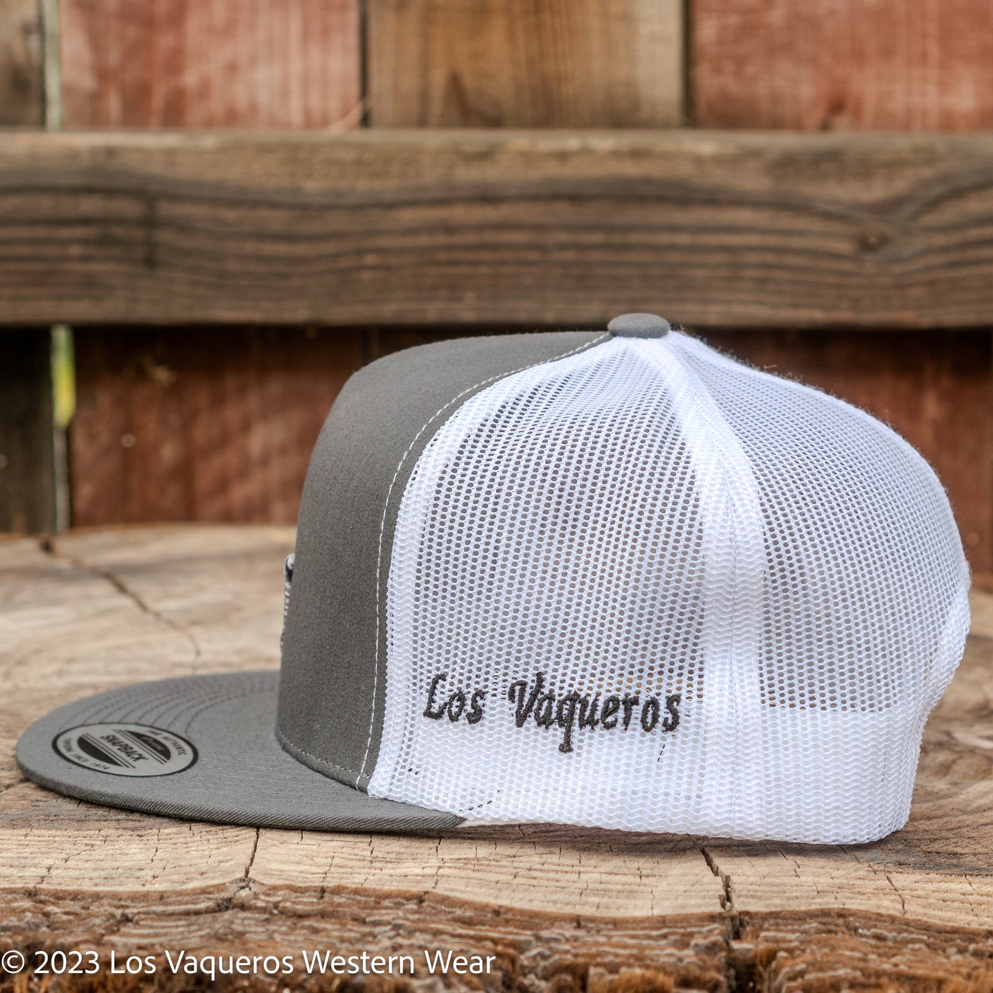 Los Vaqueros LV Logo Snapback Grey/White